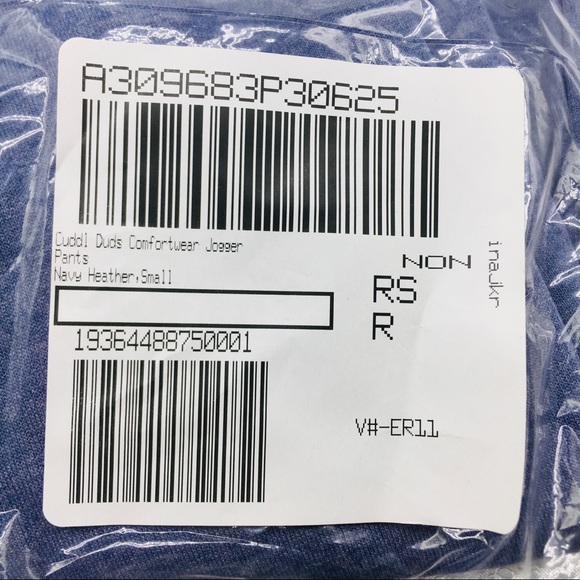 Cuddl Duds Comfortwear Jogger Pants Navy Heather - Picture 10 of 11